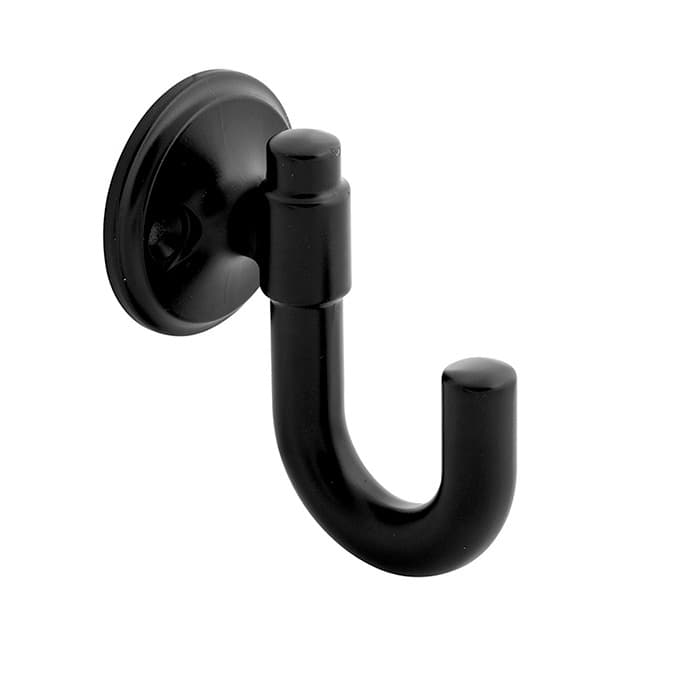 PRO LUXE PRO Luxe 1-1/8" (29 mm) Center to Center Matte Black Hook, SZ92MB