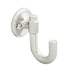 PRO LUXE Series, Hook 1-1/8" Center-to-Center, Satin Nickel Finish, 3-3/16"L