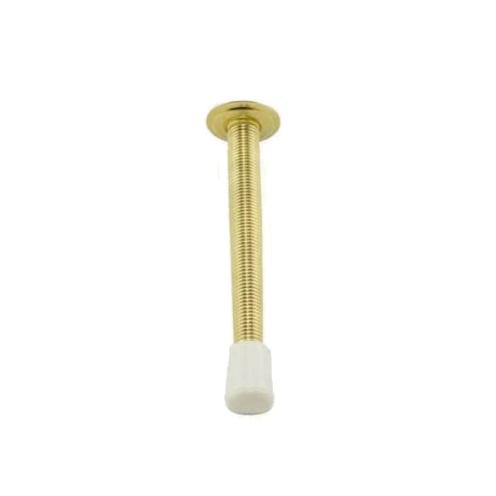 Door Stops, Flexible Wall Stops Bright Brass, 3"