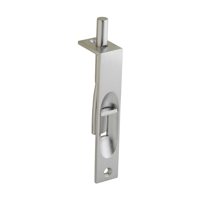 Ives 4" Manual Bright Brass Flush Bolts 044074076776