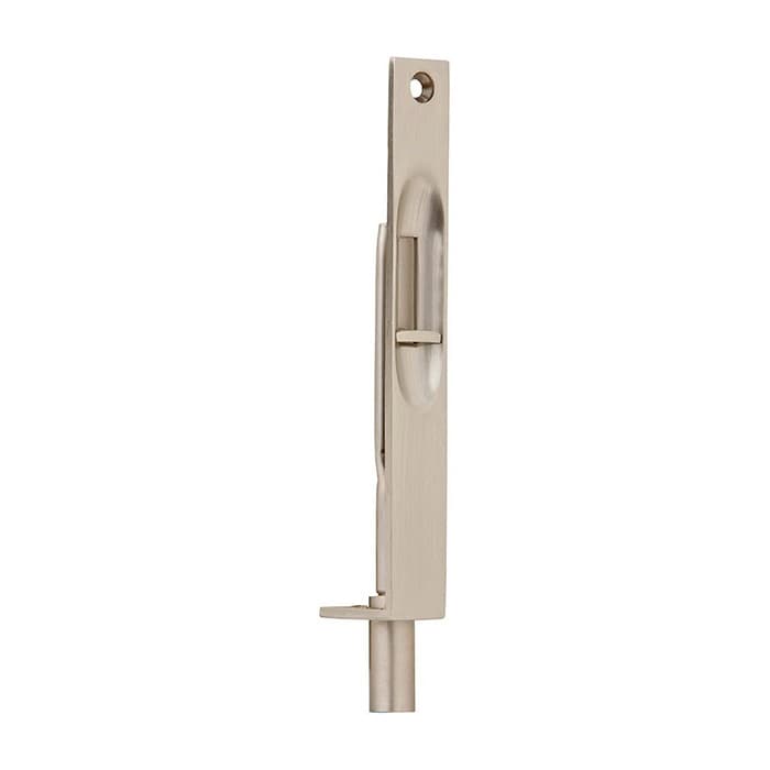 Manual Flush Bolts, Large Bright Chrome, 6"