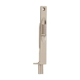 Manual Flush Bolts, Large Bright Chrome, 6"