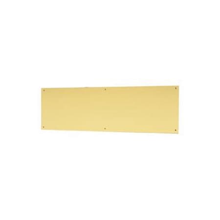 Push Plates Bright Brass, 3-1/2" x 15"