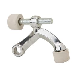 Passage Door Hardware Door Stops, Hinge Type Plated Bright Brass, Clear Coated