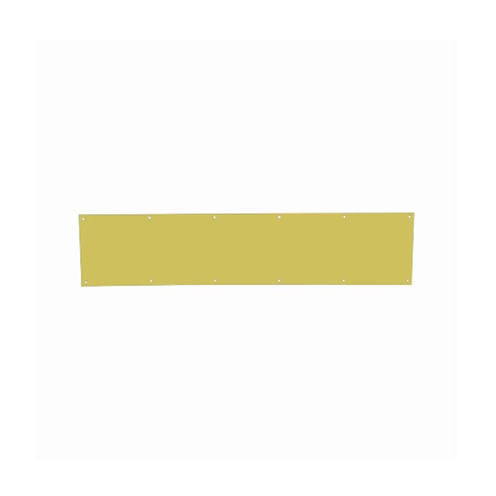 Passage Door Hardware Kick Plates Bright Brass, 10"