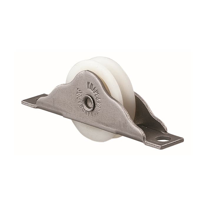 Open Wheel Steel Sheaves Round Groove, Nylon Wheel 
1-3/16" Diameter