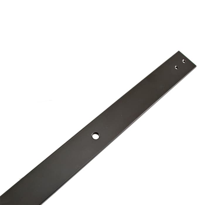 4 Foot Barn Door Flat Rail Black Finish