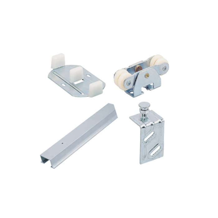 Sliding Bypass Door Hardware - 150 lb Capacity 1-3/8" Bypass Thick Door Hardware Kits, 8'