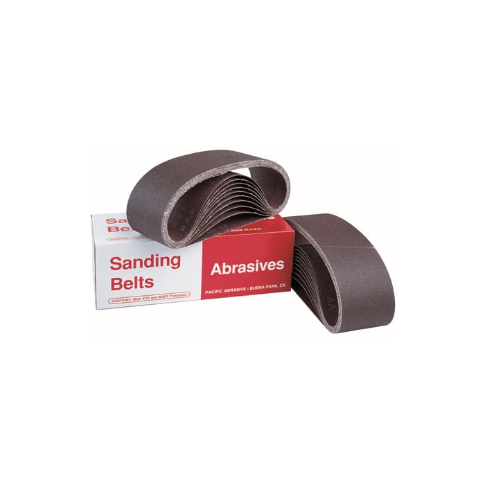 PASCO 3" x 24" Sanding Belt 80 Grit Aluminum Oxide X-Weight Cloth Bulk/10 60910