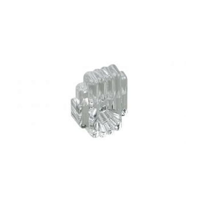 Mirror Clip for 1/4" Glass, Clear Plastic, Box of 100