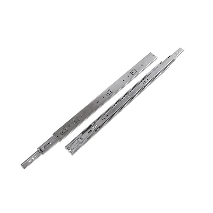 Belwith Keeler 22" Full Extension Soft-Close Ball Bearing Drawer Slide, Unhanded Side Mount Zinc  - P1055/22-2C