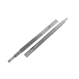 Belwith Keeler 22" Full Extension Soft-Close Ball Bearing Drawer Slide, Unhanded Side Mount Zinc  - P1055/22-2C