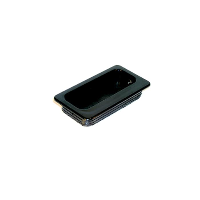 Hardware Concepts 3-15/16" (100 mm) Length Black Recessed Pull, 2194-014