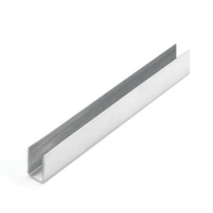 Edge Moulding Bright Annealed Stainless for 1/4" Glass