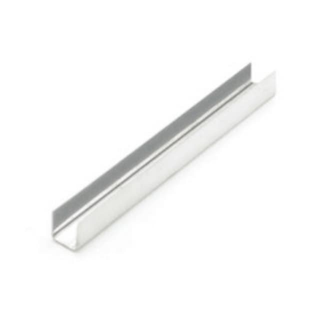 Edge Moulding Bright Annealed Stainless Steel for 1/4" Glass