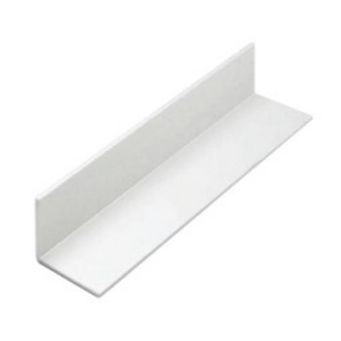 L-Channel, Aluminum 1"H, 12'L, Satin Clear Anodized
