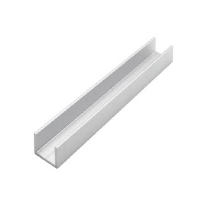 Track Base for 726 Track, Aluminum 12' L, 0.625"W, Satin Clear Anodized