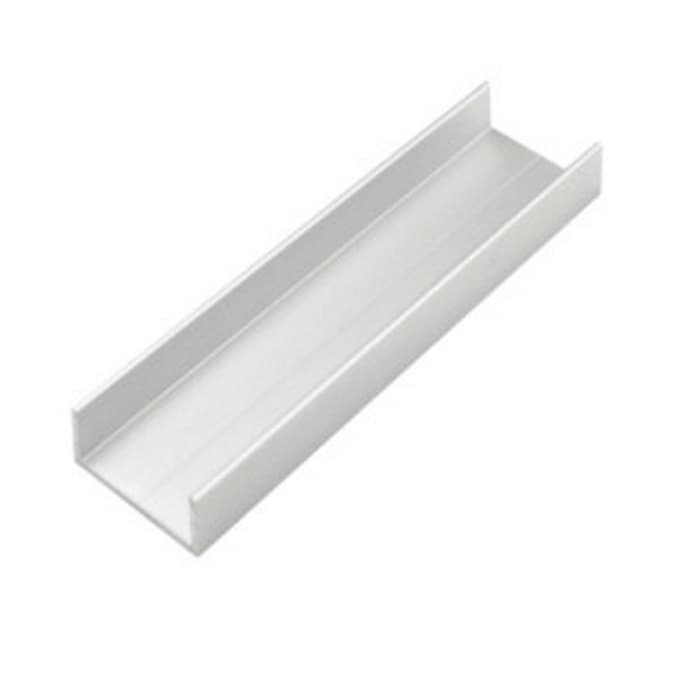 Track Base, Aluminum 12' L, Satin Clear Anodized