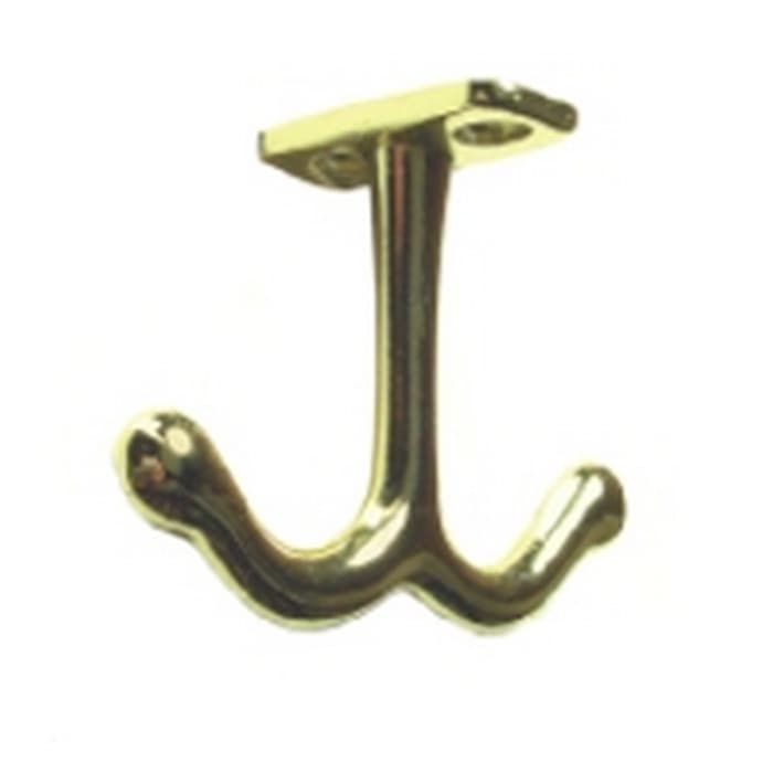 Coat and Hat Hook, 1-3/8" (35 mm) Length - Polished Brass, Epco | CH301-ZB-2