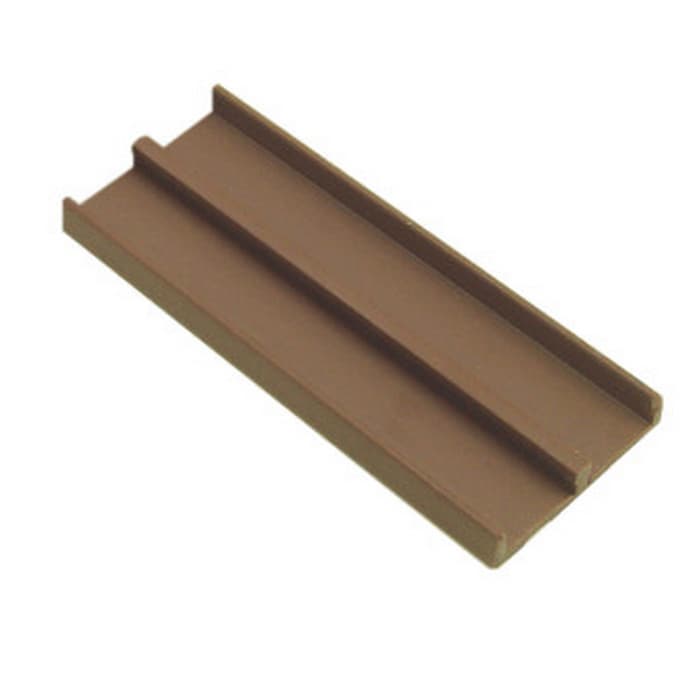 Plastic Track for 1/2" Door Brown