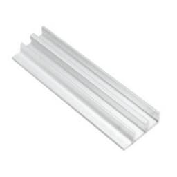 Aluminum Track for 1/2" Door 12'L, Mill Aluminum