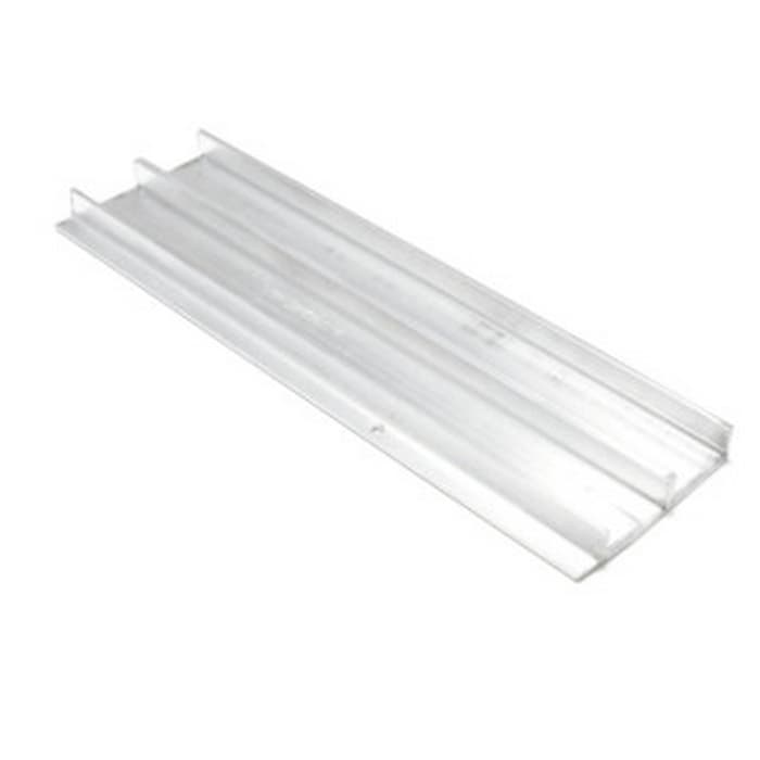 Aluminum Track for 3/4" Door 12'L, Mill Aluminum