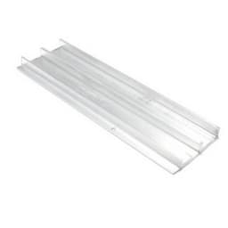 Aluminum Track for 3/4" Door 12'L, Mill Aluminum