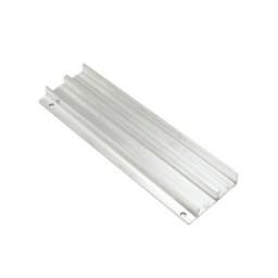 Aluminum Track for 1/4" Door 12'L, Mill Aluminum