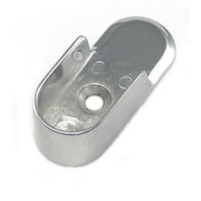 Epco Open Oval Flange with Pin, 32mm c/c, Bright Chrome, 843-PC
