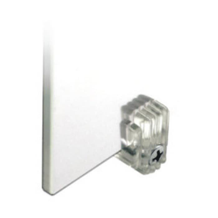 Mirror Clips with Screws Plastic 1/4" Thick, Clear