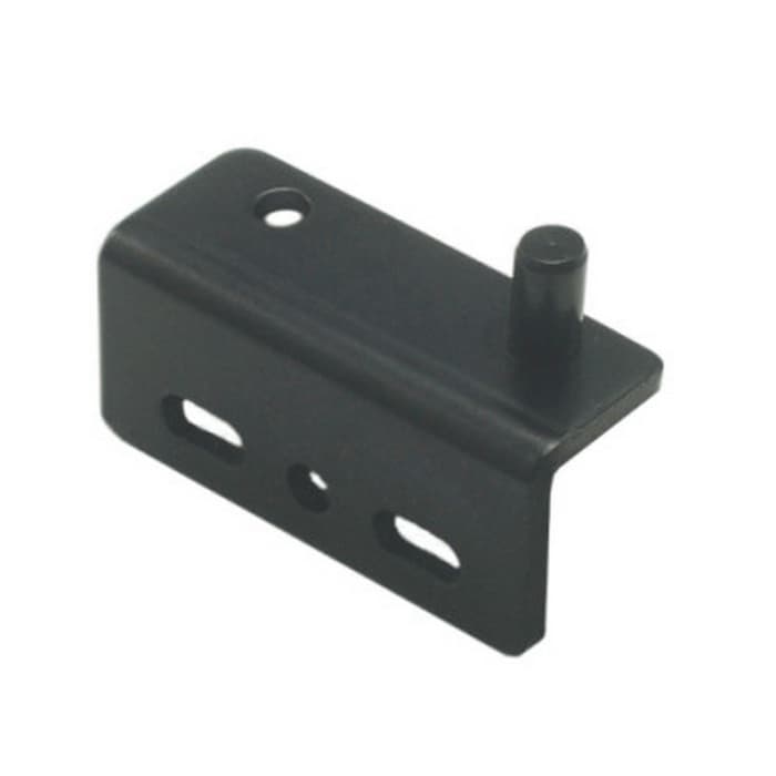 Wood Door Pivot Hinge with Screws, Black