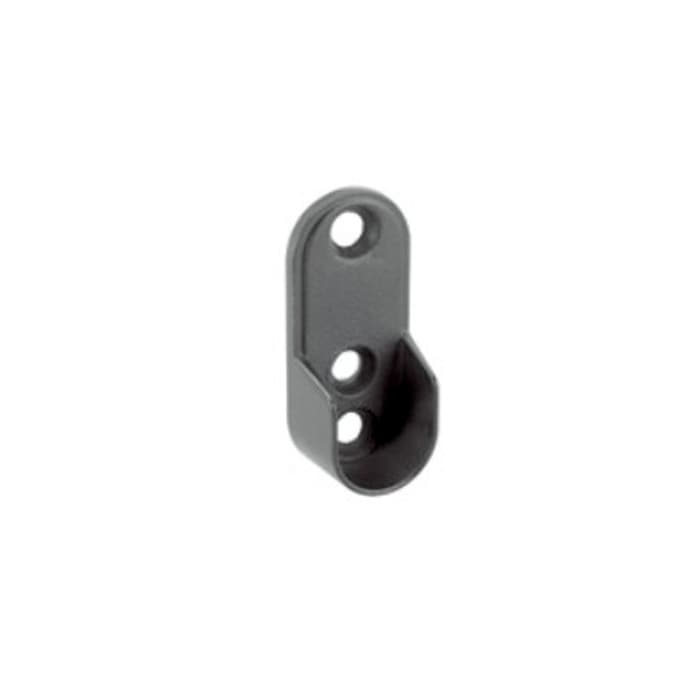 EPCO Open Oval Flange w/Screws, 44mm, Matte Black, Epco 840-BL