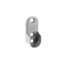 Flange w/Screws, Oval 44mm L, Dull Chrome - Epco 840-DC