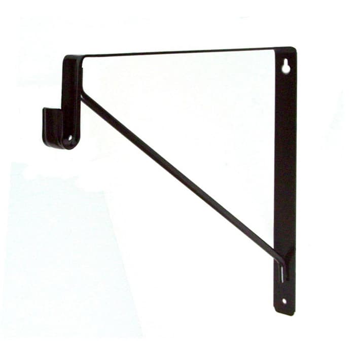 EPCO Oval Closet Rod and Shelf Bracket for 15 mm x 30 mm Tubing, Oil Rubbed Bronze, 848-ORB
