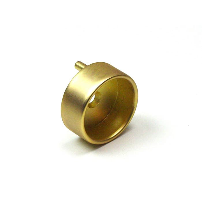 EPCO Closed Round Flange For 1-5/16" Round Tubing, Satin Brass, 865-SB