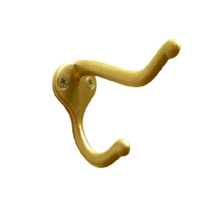Coat and Hat Hook, 1-11/16" (43 mm) Length - Polished Brass, Epco | CH105-ZB-2