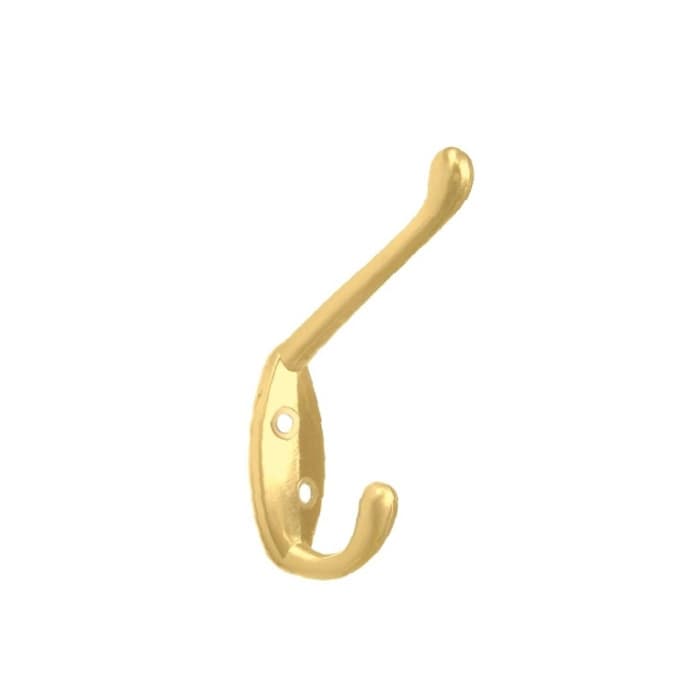 Coat and Hat Hook, 2" (51 mm) Length - Polished Brass, Epco | CH101-ZB-2