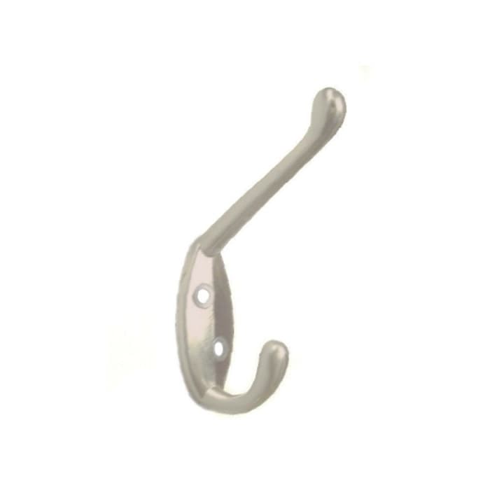 Coat and Hat Hook, 2" (51 mm) Length - Brushed Nickel, Epco | CH101-ZBN-2