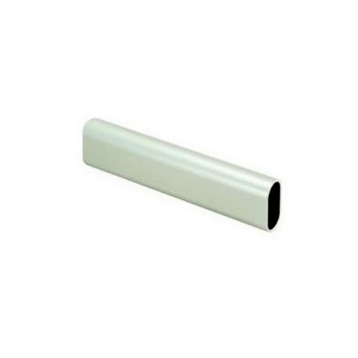 EPCO 15 mm x 30 mm x 96" Oval Closet Rod, Dull Chrome, 830-8-DC