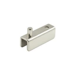 EPCO Free Swinging  Glass Door Hinge, Screw-On Brushed Nickel - 510-BN