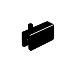 EPCO Free Swinging  Glass Door Hinge, Screw-On Black - 517-BL