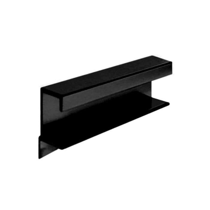 EPCO 3" (76 mm) Center to Center Anodized Satin Black Tab Pull, DP412-BL