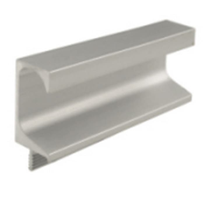 EPCO 72" (1829 mm) Length Anodized Satin Clear Aluminum Pull, DP419-L-A