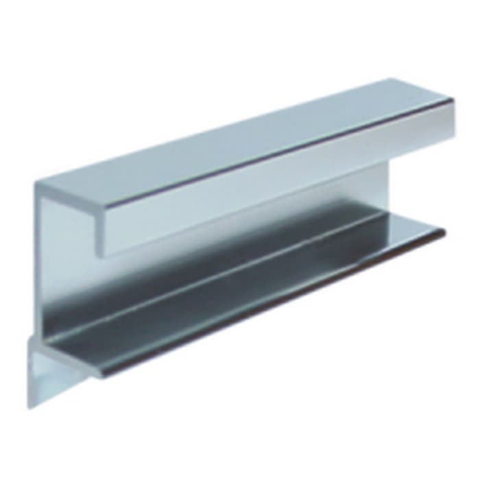 EPCO 3" (76 mm) Center to Center Anodized Satin Clear Aluminum Tab Pull, DP412-2-A