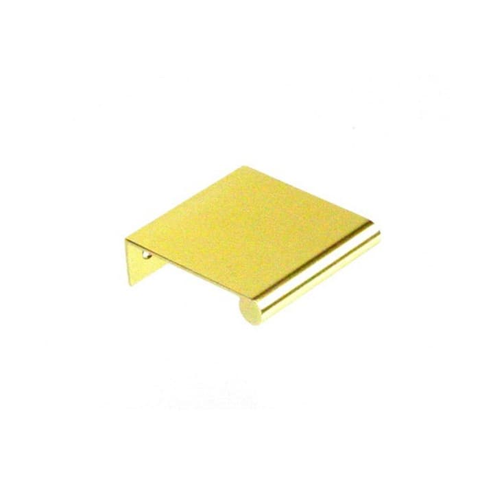 EPCO Edge 1" (25 mm) Center to Center Anodized Polished Brass Tab Pull, DP41-PB