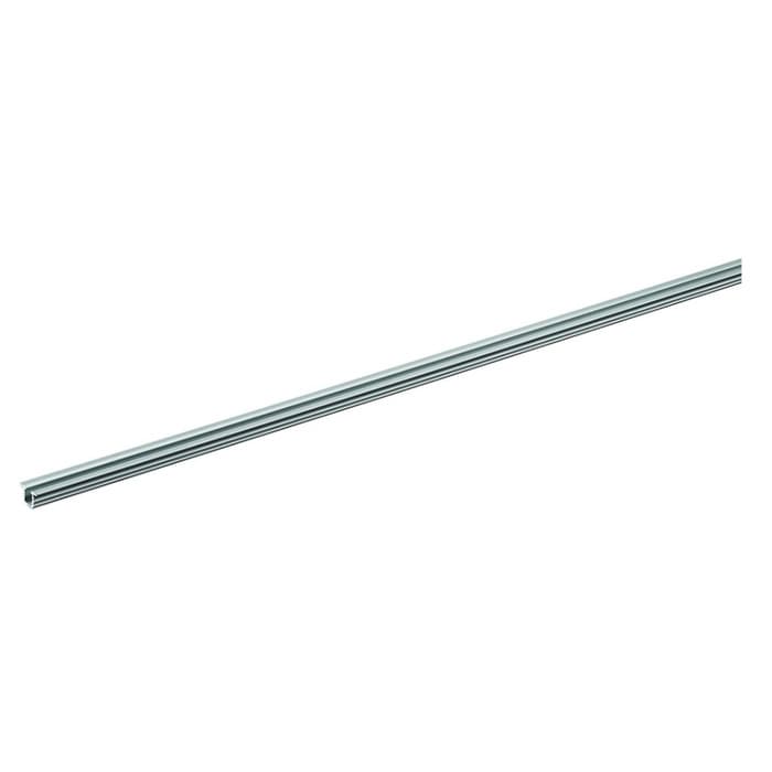 98.43" SlideLine M Single Track Runner Profile for Press-In, Silver Anodized Finish