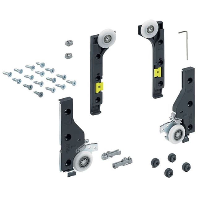 SlideLine M Set of Door Fittings Without Silent System, Hettich