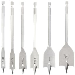 Spade Bit with Spur General Purpose Bit, Steel 3/8" Dia, 6" Length