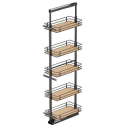 Tal Pantry Plantinum Scalea, 2 Basket 8.5" x 20.98" x 3.15"