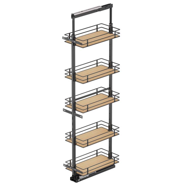 Tal Pantry Plantinum Scalea, 2 Basket 14.5" x 20.98" x 3.15"